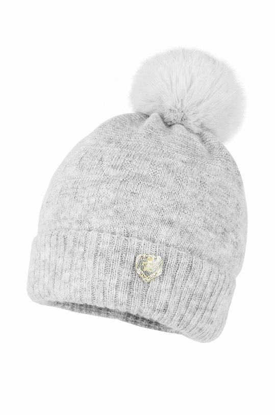 Jamiks Czapka dziecięca z domieszką wełny szary JUNE.II.JZE023