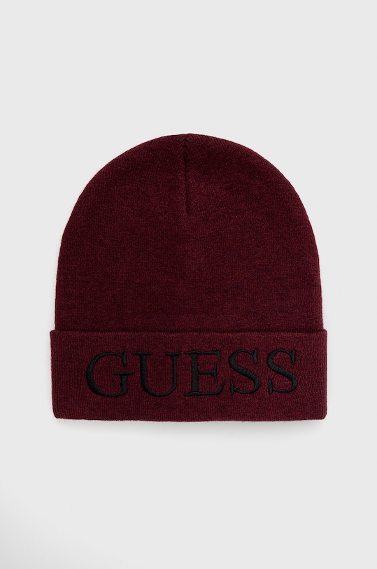 Čepice Guess směs burgundské AM8858.WOL01