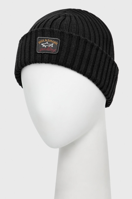Paul&Shark Czapka C0P1051 czarny AW21