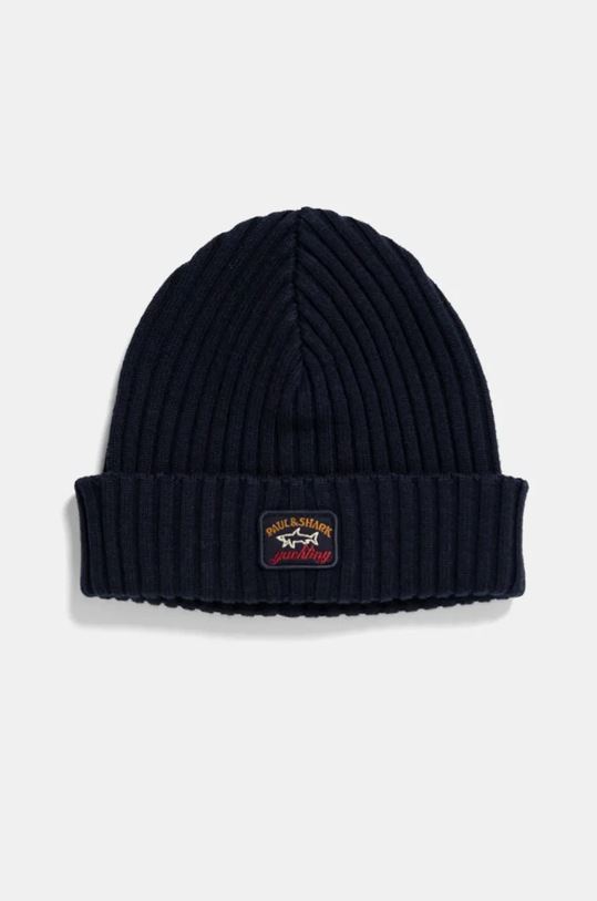 Шерстяна шапка і шарф Paul&Shark KITXMAS темно-синій AW24
