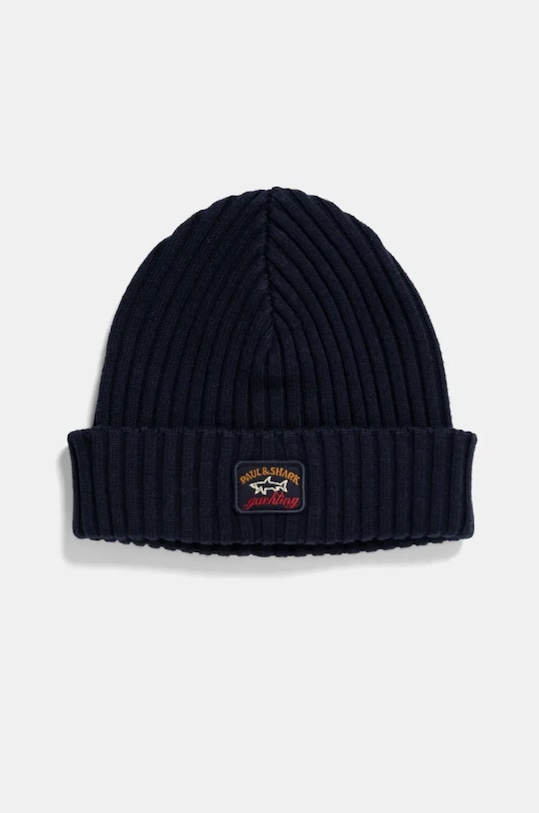 Paul&Shark caciula si fular din lana KITXMAS bleumarin AW24