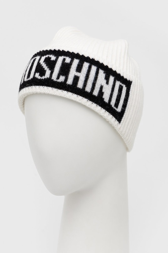 Vlněná čepice Moschino M5540.60077 bílá AW24
