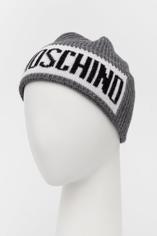Шерстяная шапка Moschino M5540.60077 серый AW24