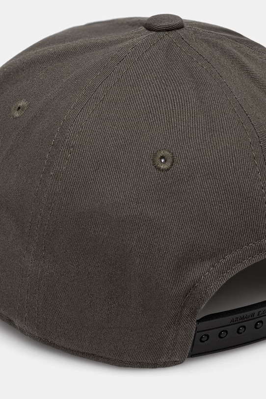 Doplnky Armani Exchange čiapka so šiltom pánska bavlnená 954112.CC571 zelená