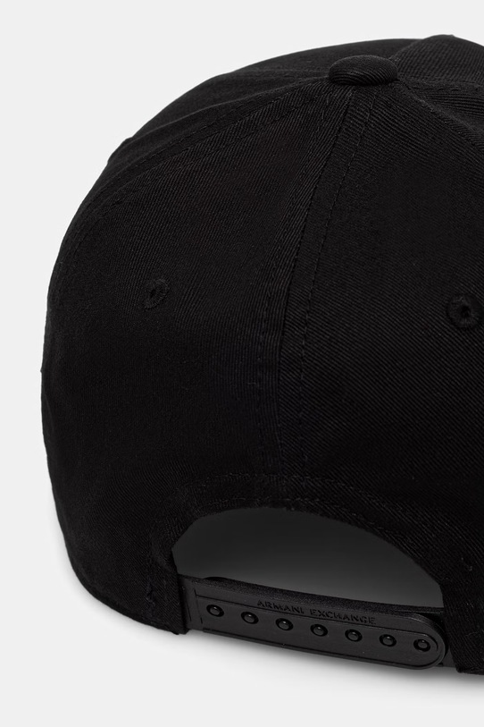 Dodatki Armani Exchange kapa s šiltom moška bombažna 954112.CC571 črna