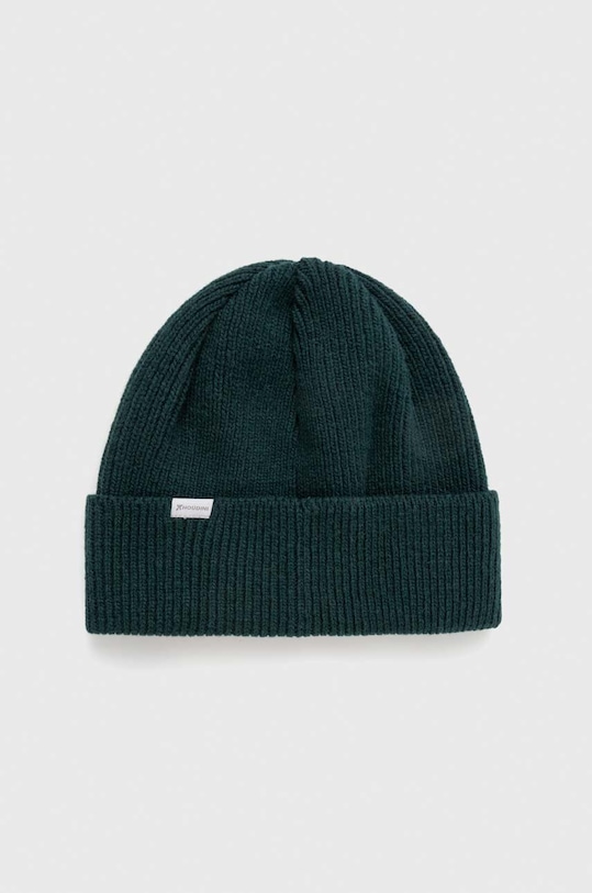 Houdini czapka wełniana wełna zielony 378674