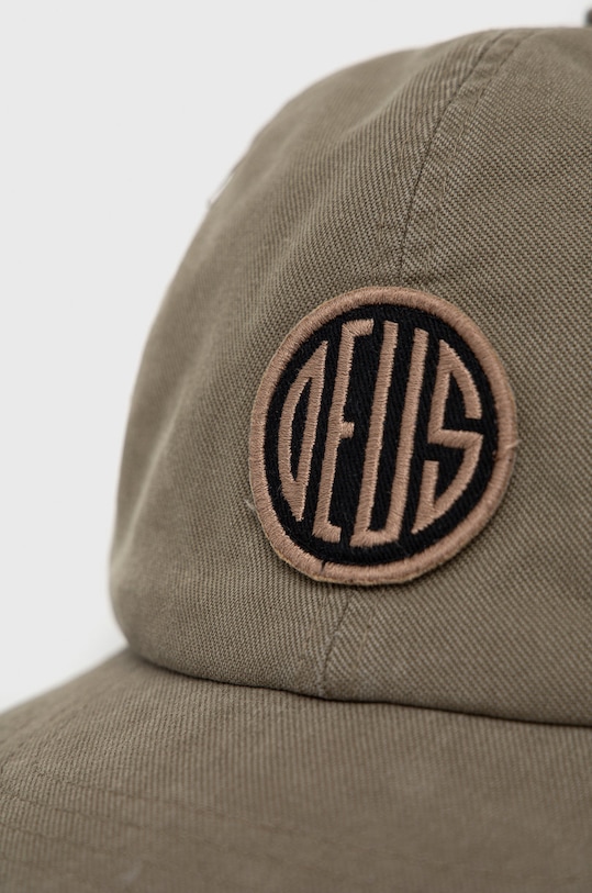 Deus Ex Machina Căciulă din bumbac DMA207546 verde AW21