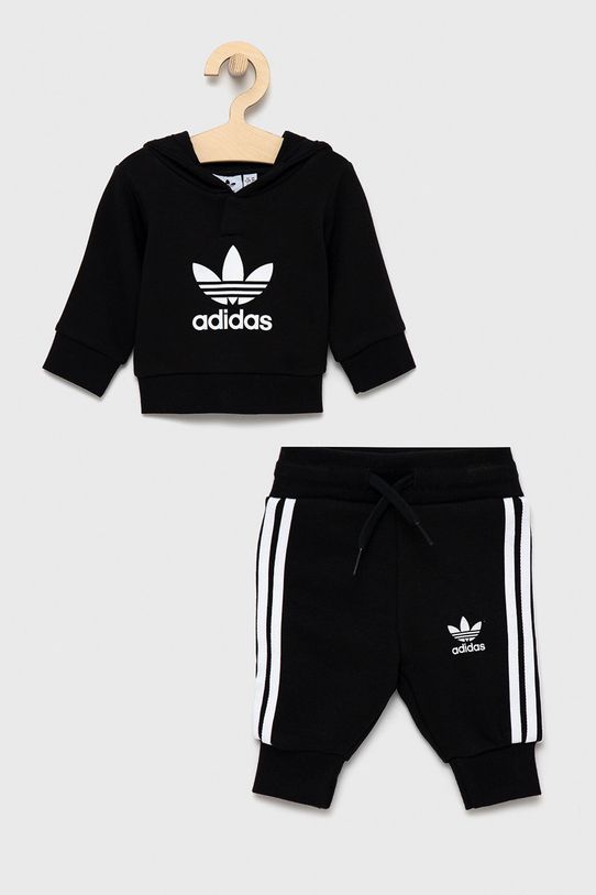 Παιδική φόρμα adidas Originals πλεκτό ύφασμα μαύρο H25218