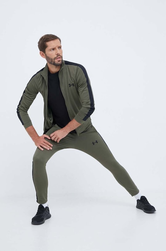 Športová tepláková súprava Under Armour Knit Track Suit pletenina zelená 1357139