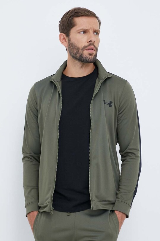 Športová tepláková súprava Under Armour Knit Track Suit 1357139 zelená SS25