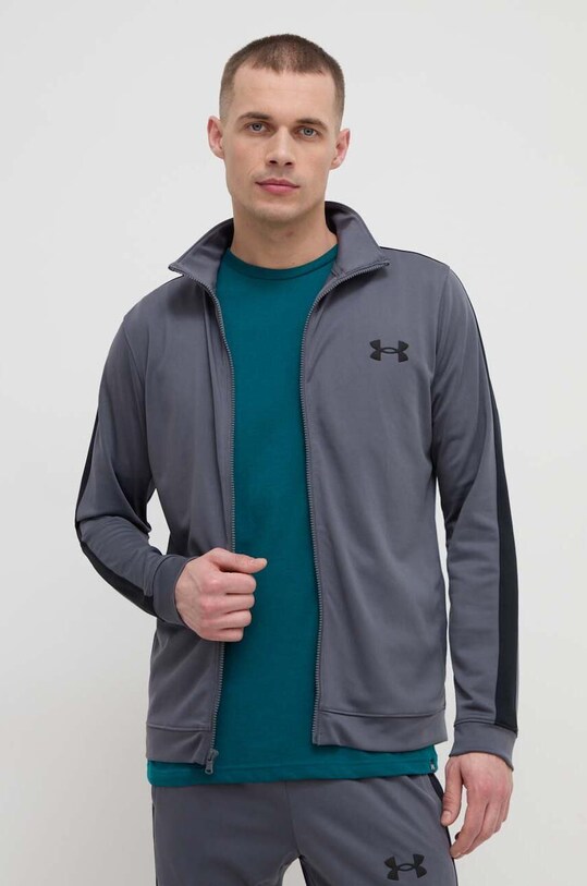 Under Armour trening sport Knit Track Suit 1357139 gri SS25
