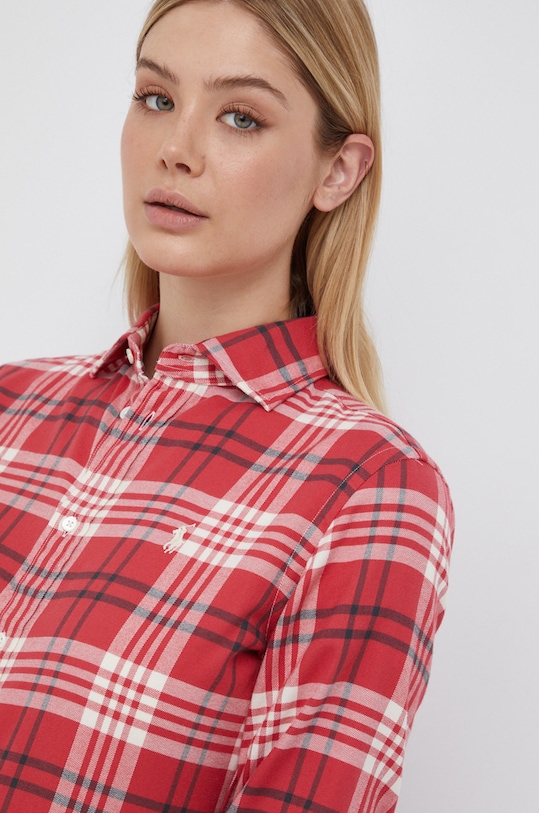 Polo Ralph Lauren Koszula bawełniana 211827693003 211827693003 czerwony
