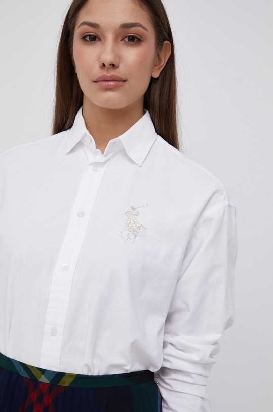 Polo Ralph Lauren Koszula bawełniana 211846923001 211846923001 biały