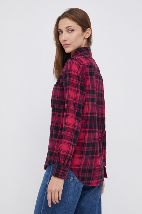 Wrangler Koszula bawełniana różowy W5Z4T2R09
