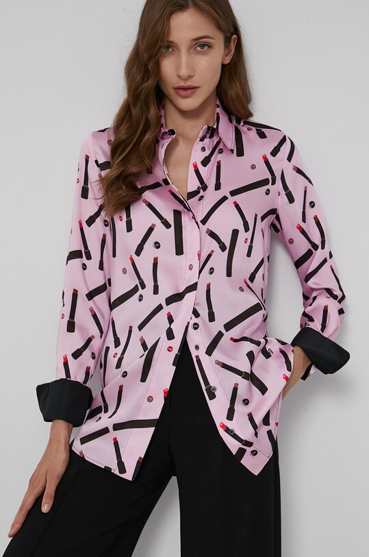 Πουκάμισο Victoria Victoria Beckham ροζ 2321WSH003052A
