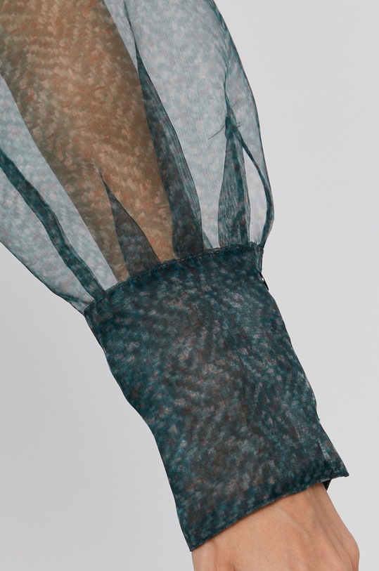 Košeľa Sisley 5NFV5QF56.62F zelená