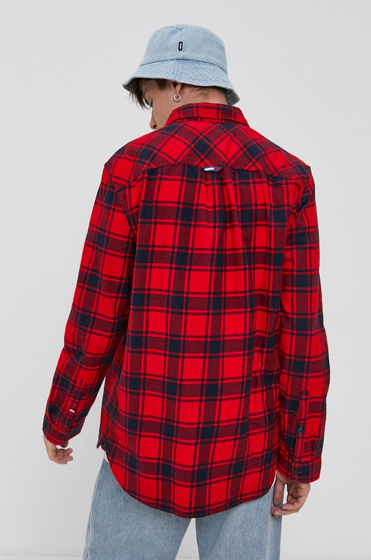 Tommy Jeans Koszula bawełniana DM0DM11322.4890 czerwony DM0DM11322.4890
