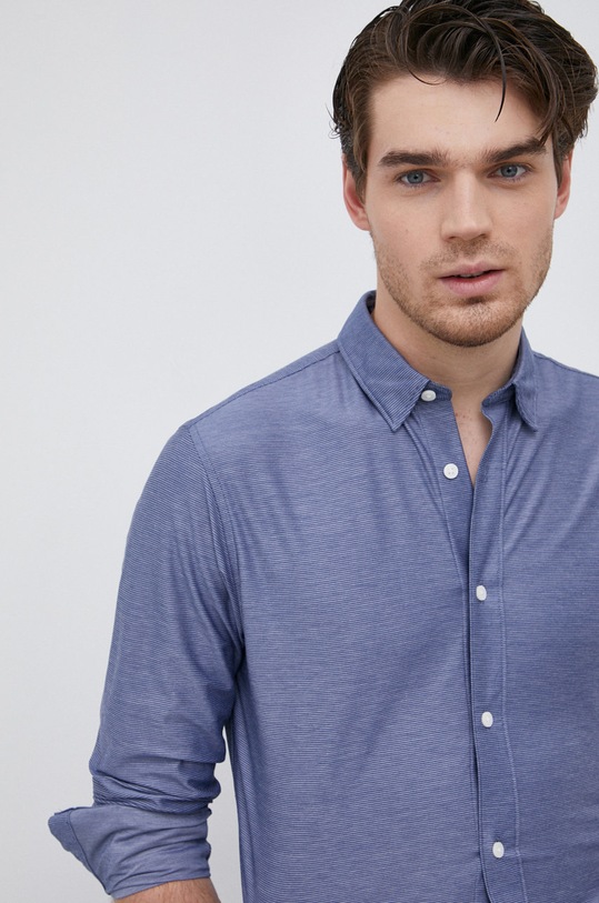 Рубашка Selected Homme узор тёмно-синий 16082132