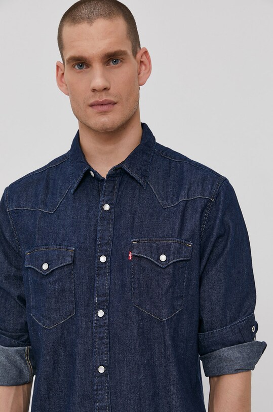Îmbrăcăminte Levi's cămașă din bumbac 85744.0000 bleumarin