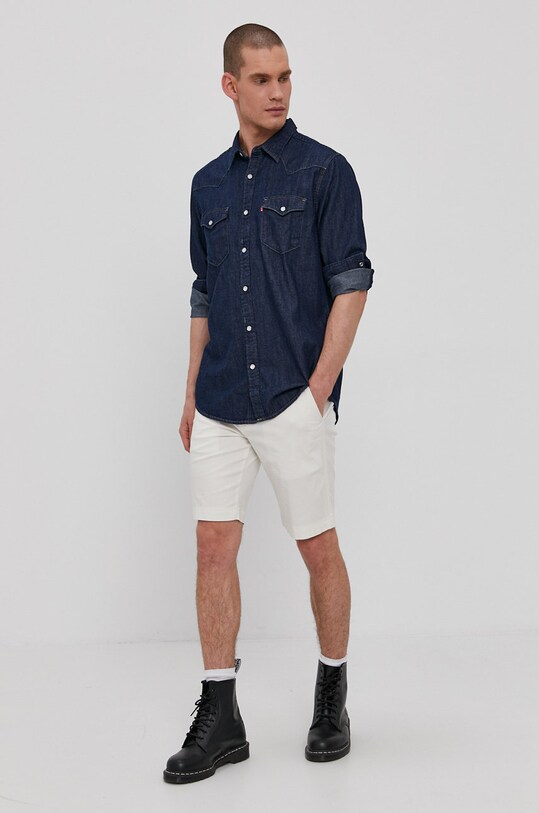 Levi's cămașă din bumbac 85744.0000 bleumarin