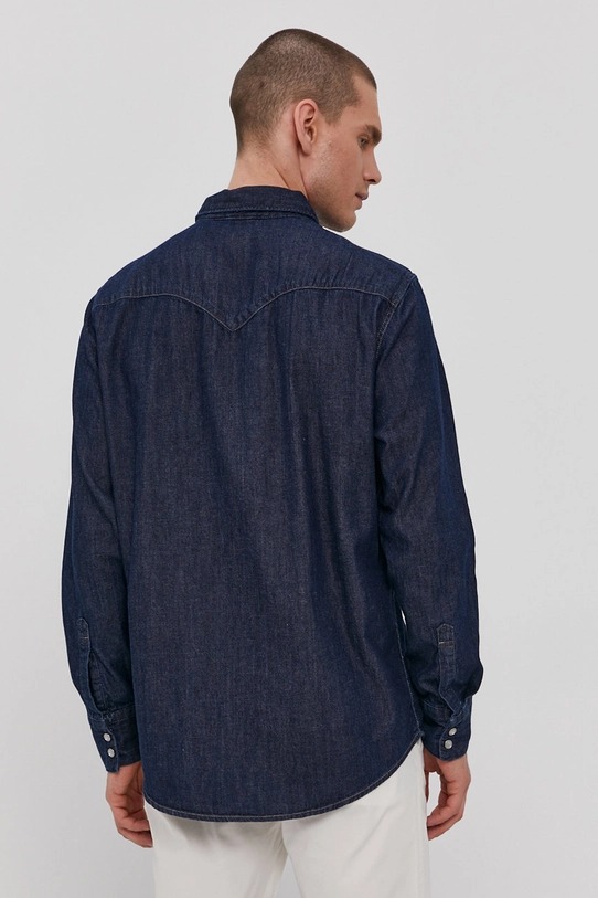 Levi's cămașă din bumbac 85744.0000 bleumarin AW21