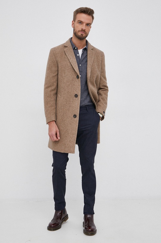 Odzież Marc O'Polo Koszula bawełniana 129725042182 granatowy