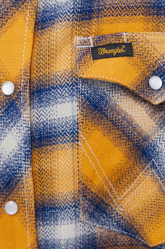 Wrangler Koszula bawełniana W5D15MXEN pomarańczowy AW21