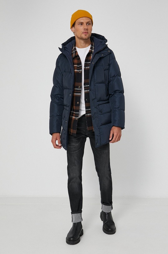 Marc O'Polo Koszula bawełniana 130730742416 brązowy AW21