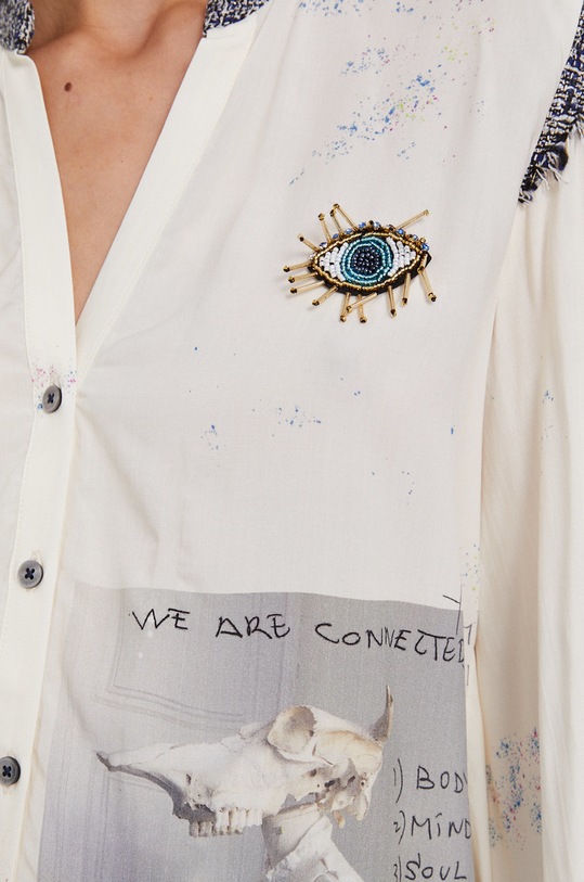 Desigual Cămașă 21WWCW16 bej AW21