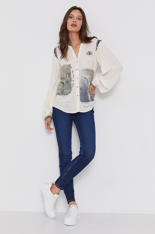 Îmbrăcăminte Desigual Cămașă 21WWCW16 bej