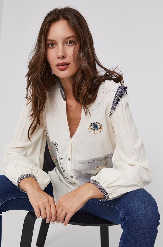 Desigual Cămașă 21WWCW16 bej