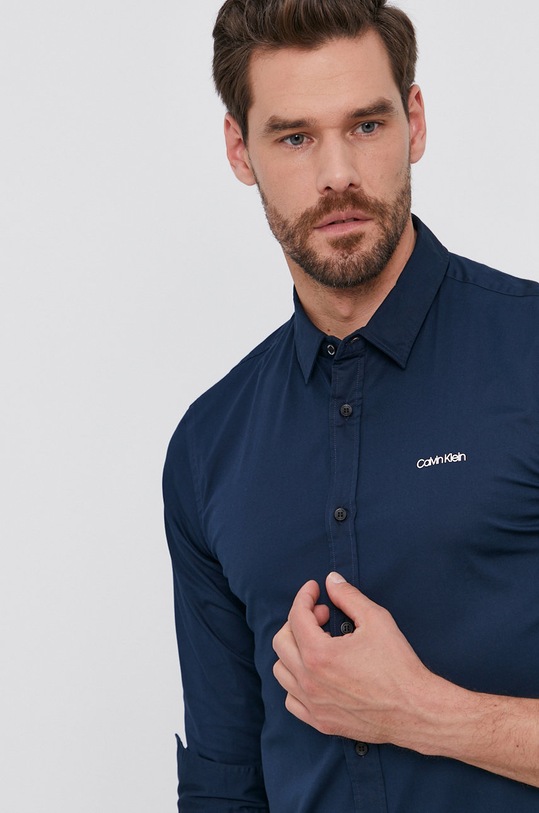 Calvin Klein Koszula bawełna granatowy K10K107783.4890