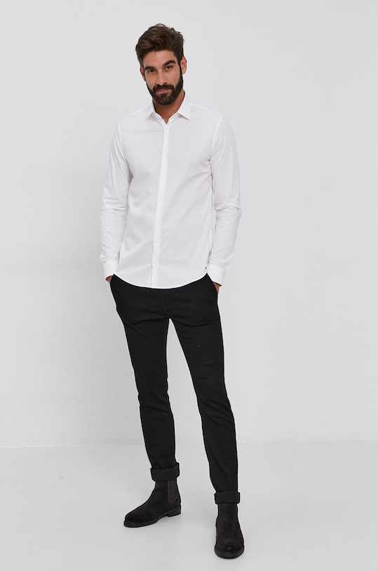 Odzież Calvin Klein koszula K10K108229.4890 biały