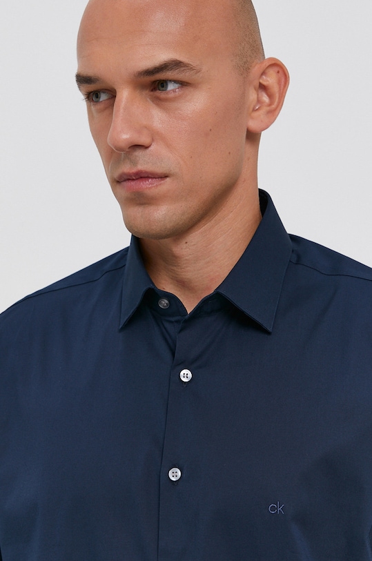 Calvin Klein koszula z elastanem granatowy K10K108229.4890