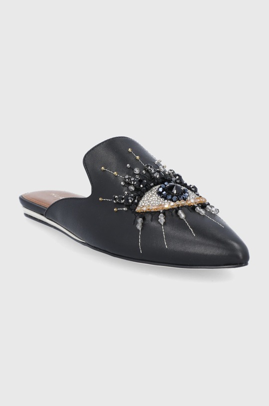 Kurt Geiger London Șlapi de piele OL.EYE.0 negru AW21