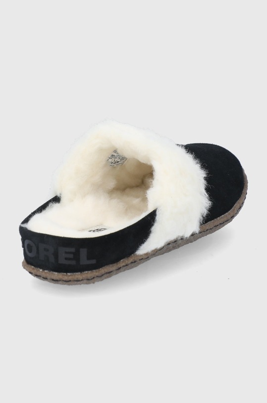 Obuwie Sorel Kapcie zamszowe 1902881.Black.Natu czarny