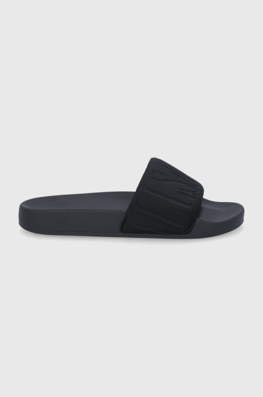 Šľapky AllSaints textilný čierna B4ZW0483.BLACK