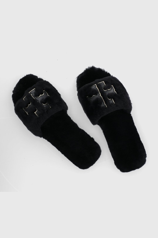 Tory Burch Papuci din piele negru 83484.001