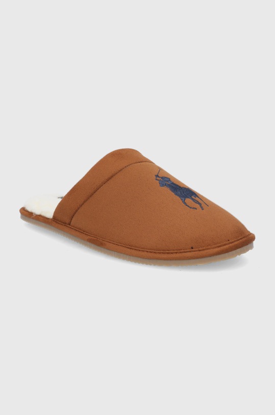 Polo Ralph Lauren Kapcie Klarence SMF4396BR brązowy AW21