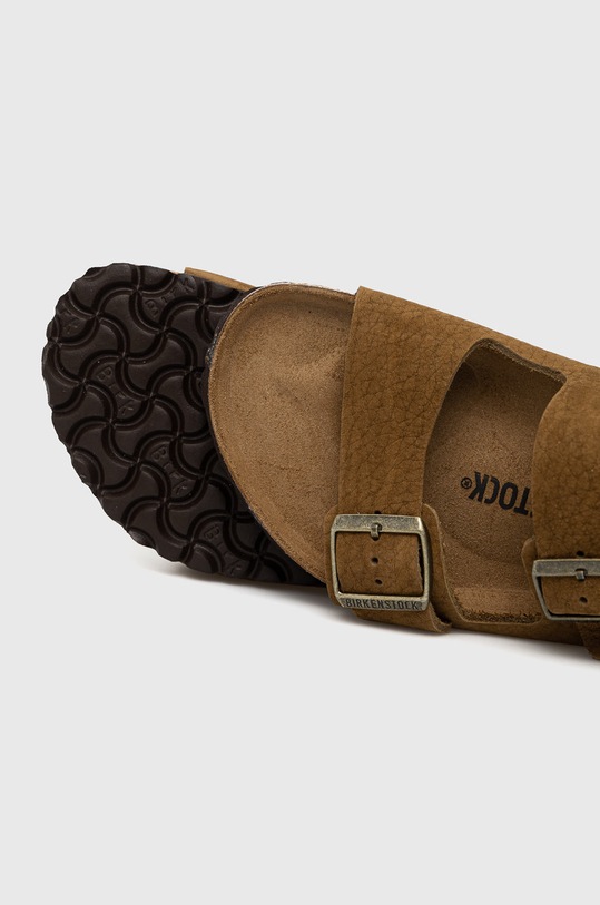 Obuwie Birkenstock Klapki skórzane 1020750.Buck.Tea brązowy