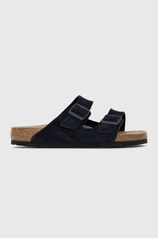 Birkenstock Klapki zamszowe Arizona płaski granatowy 1020732.Midnight