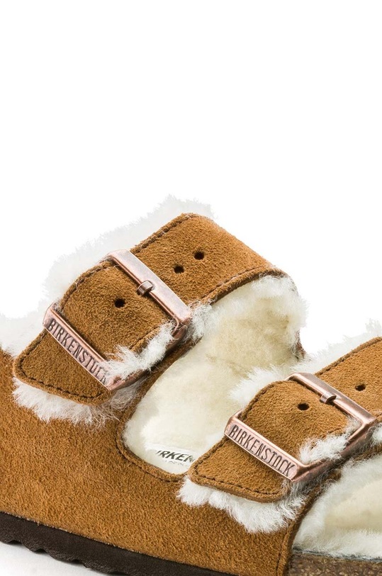 Boty Semišové papuče Birkenstock Arizona 1001128 hnědá