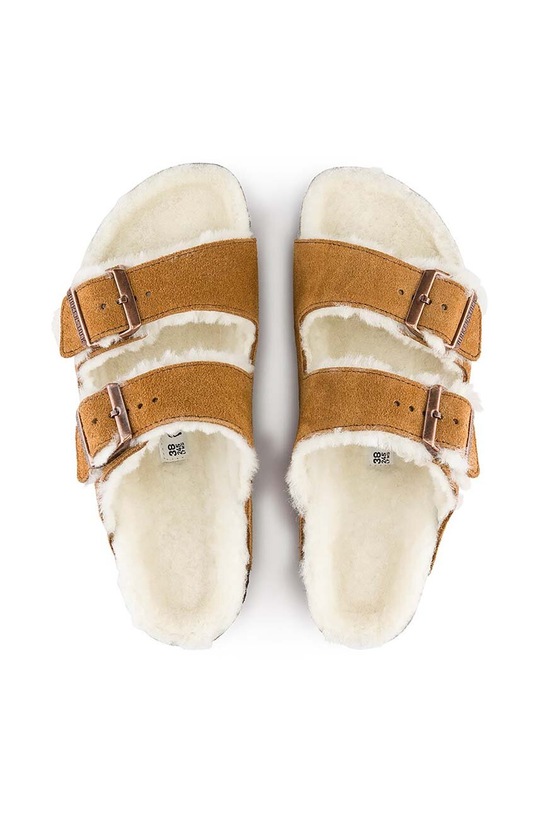 Semišové papuče Birkenstock Arizona 1001128 hnědá