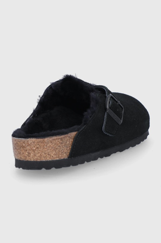 Boty Semišové papuče Birkenstock Boston 259881.BLACK černá