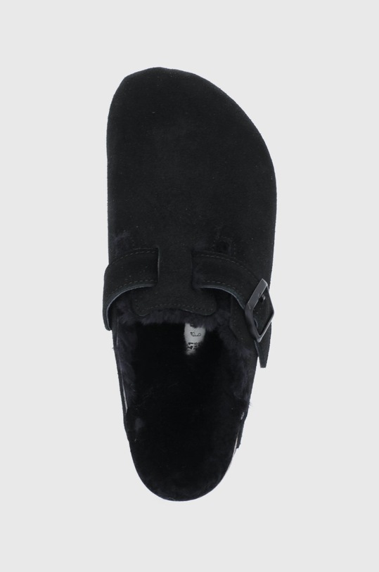 Semišové papuče Birkenstock Boston černá 259881.BLACK