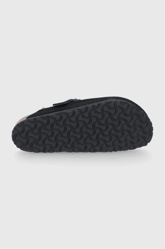 Semišové papuče Birkenstock Boston 259881.BLACK černá