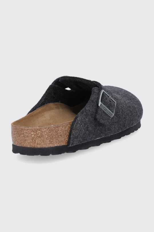 Încălțăminte Birkenstock papuci de lana Boston 160371.Anthracite bleumarin