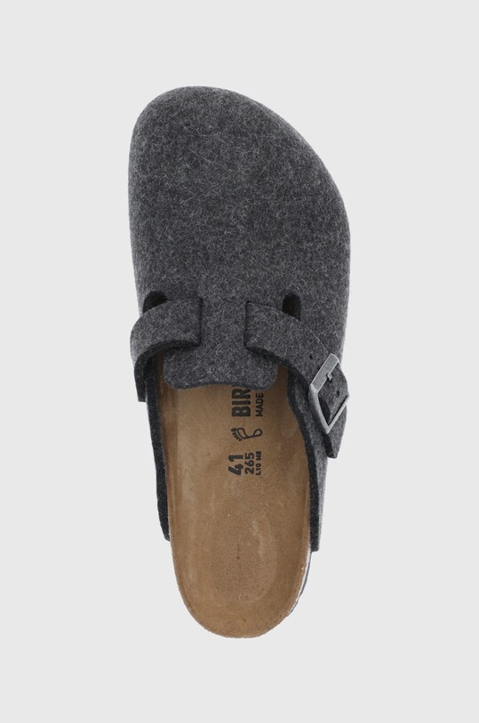 Birkenstock papuci de lana Boston bleumarin 160371.Anthracite