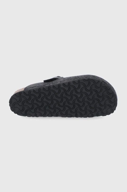 Birkenstock papuci de lana Boston 160371.Anthracite bleumarin