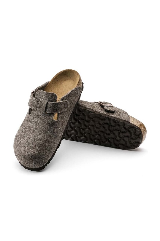 Birkenstock papuci de casa Boston 160581.CACAO gri